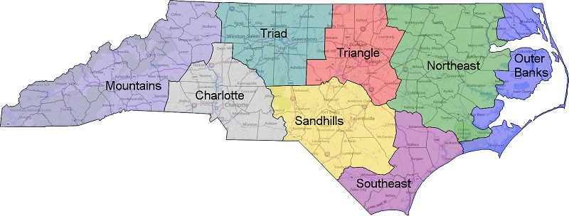 North Carolina Regions